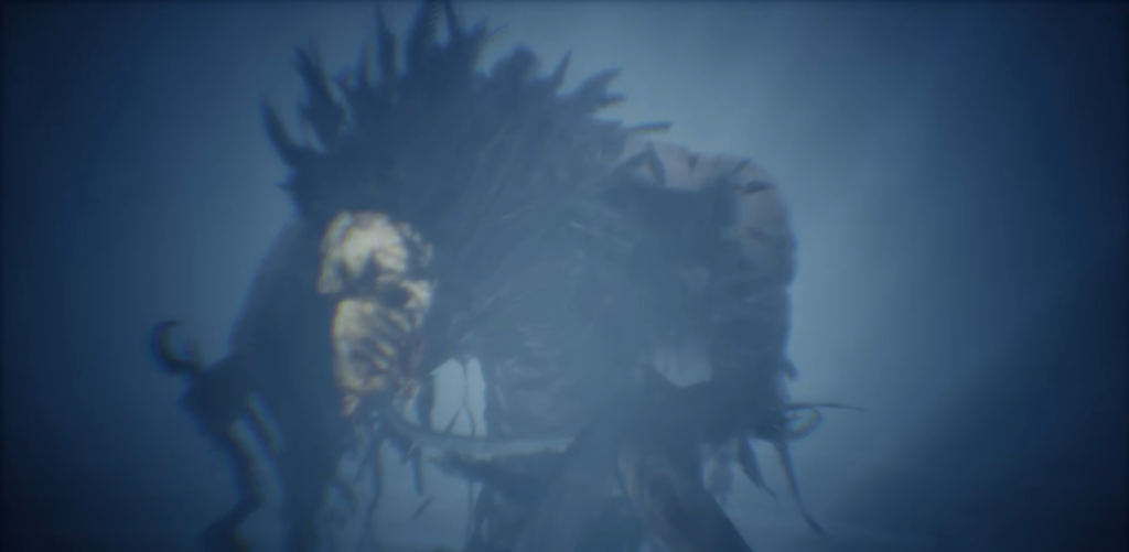 Man opening blue dumpster in alleyway