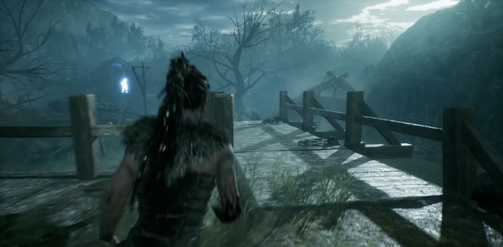 Two men running on shipping containers at night