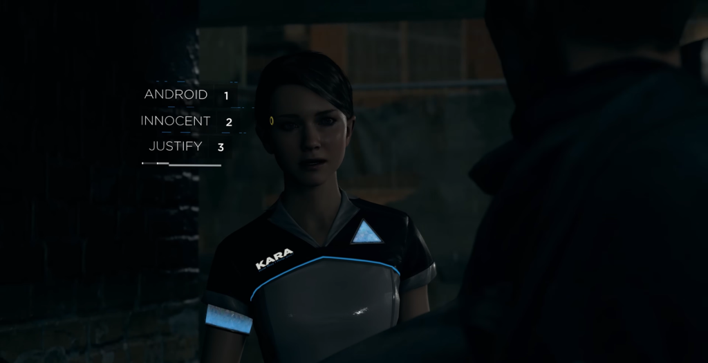 Кара из Detroit: Become Human выбирает оправдание в комнате