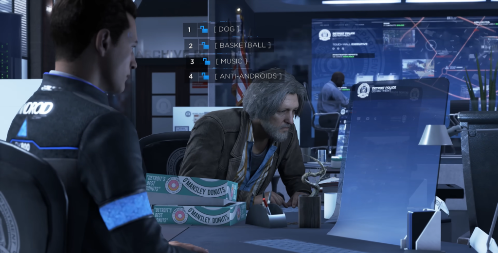 Коннор и Хэнк Андерсон Detroit: Become Human в офисе
