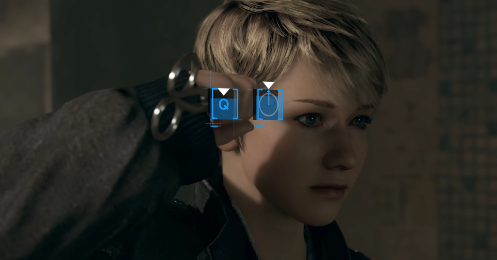 Кара из Detroit: Become Human подносит пистолет к виску