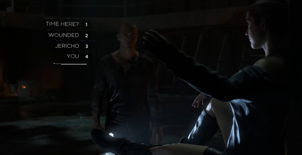 Кара и Лютер разговаривают в убежище Detroit: Become Human