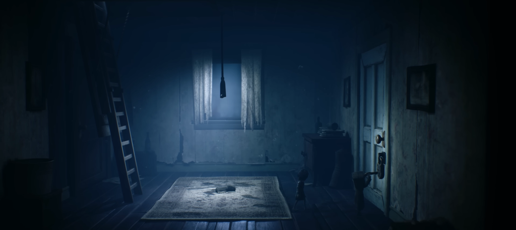 Шестая из Little Nightmares открывает дверь в комнате
