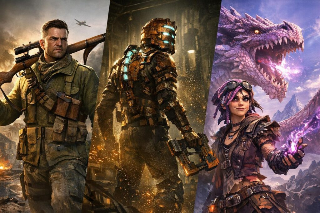 Айзек Кларк Dead Space стоит с оружием рядом