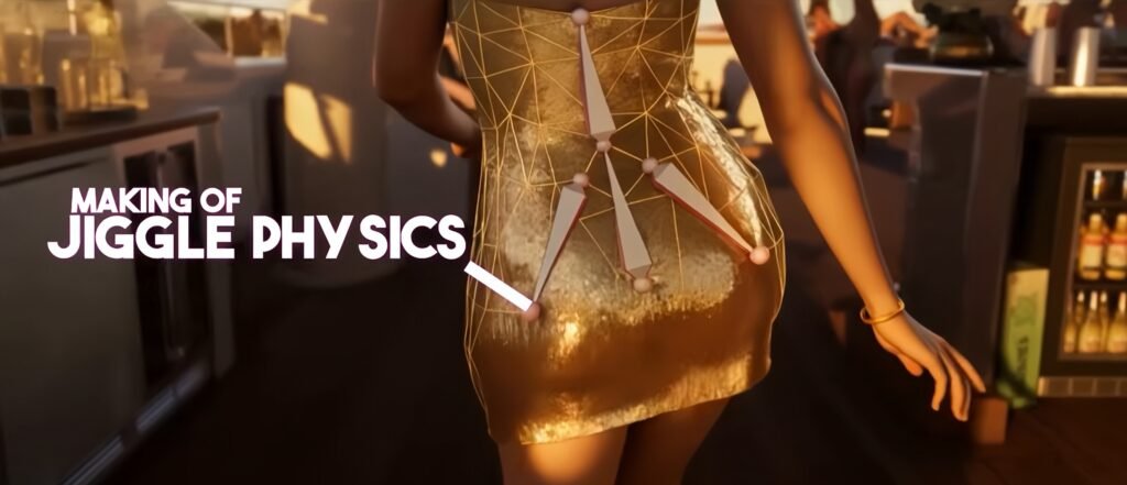 Женщина в золотом платье стоит в баре