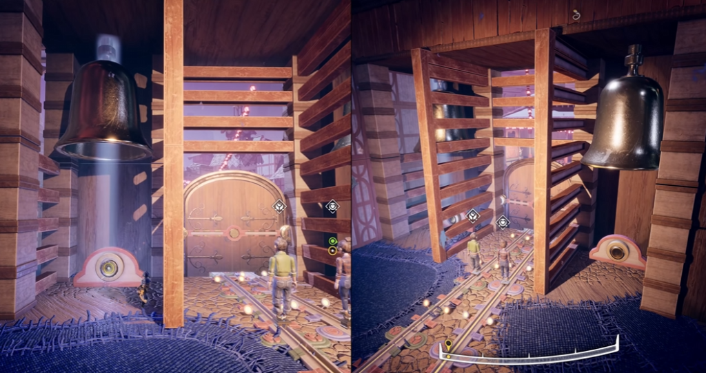 Мэй и Коди из It Takes Two стоят в комнате