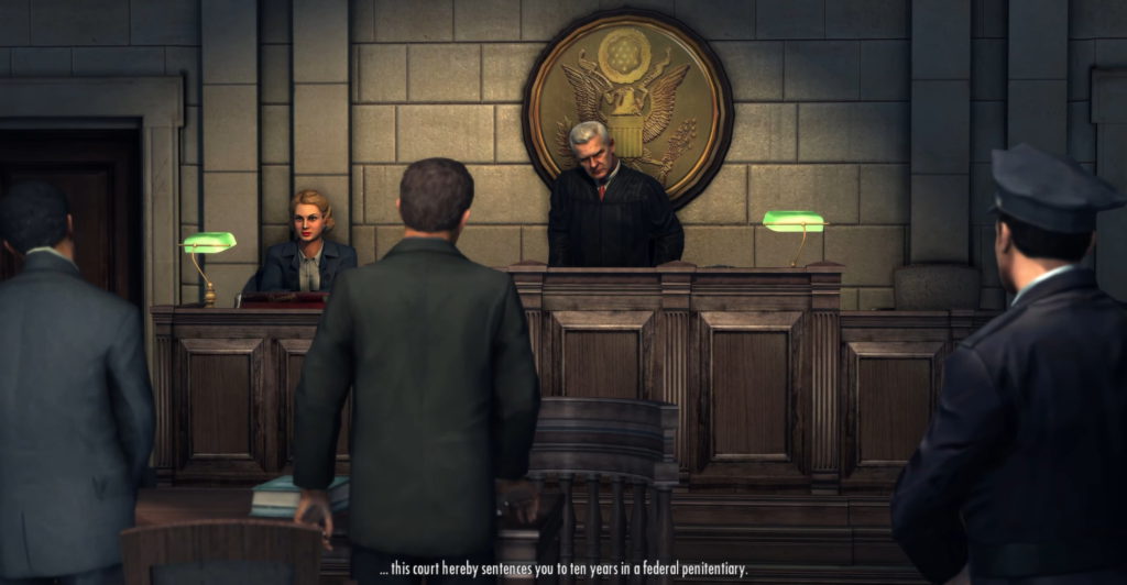 Судья выносит приговор в зале суда