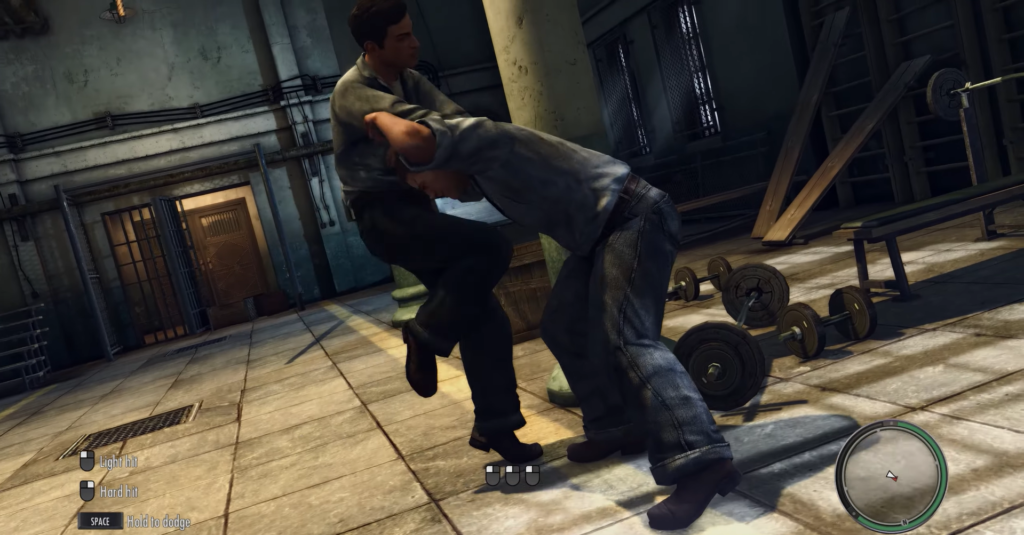 Драка в спортзале тюрьмы в Mafia II