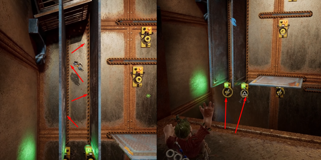 Персонаж карабкается по стене в игре It Takes Two