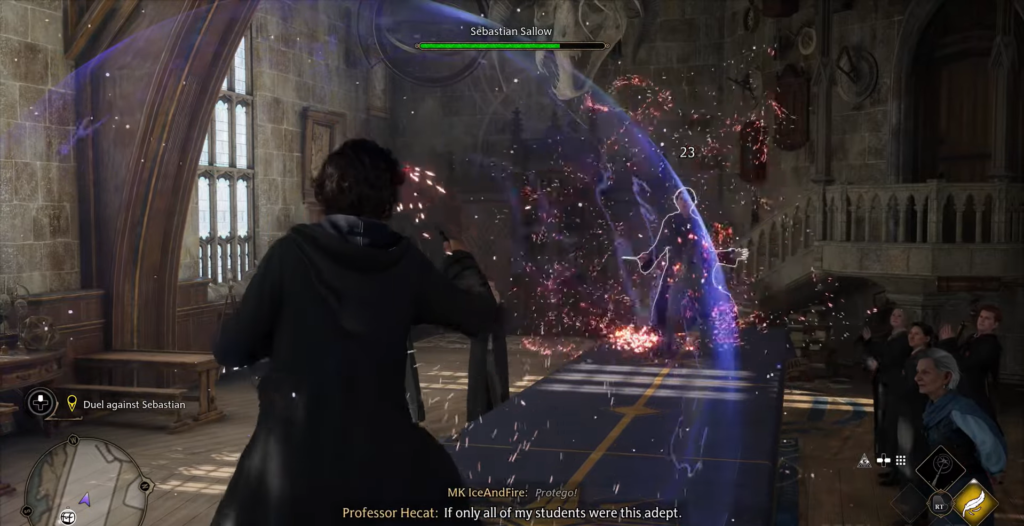 Дуэль с Себастьяном Сэллоу в Хогвартсе Legacy