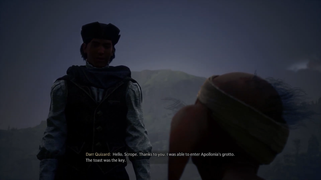 Darr Quizard разговаривает со Scrope на улице