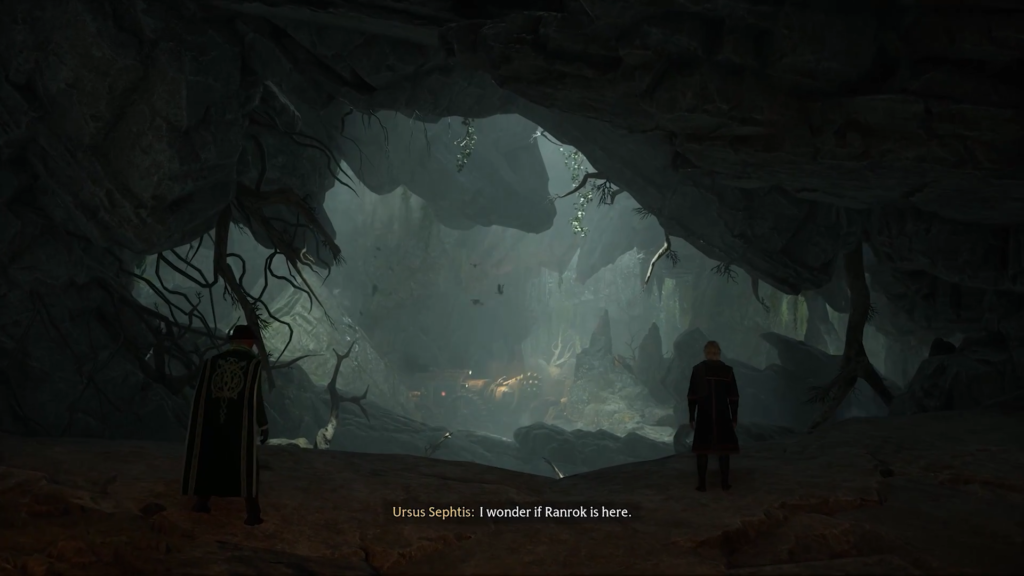 Два волшебника стоят у входа в пещеру