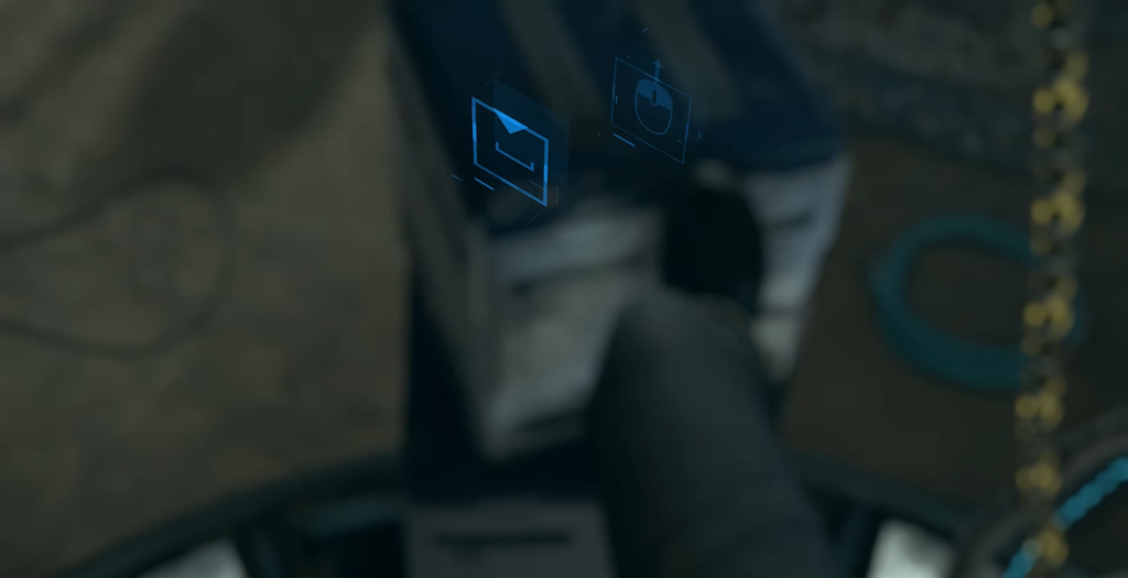 Солдат открывает меню в военной кабине самолёта