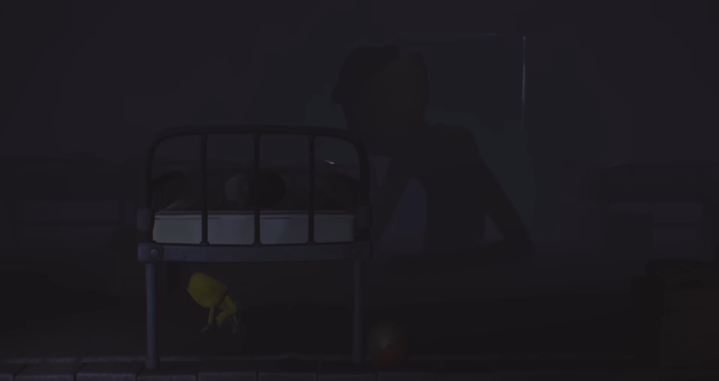 Шестая из Little Nightmares прячется под кроватью в комнате