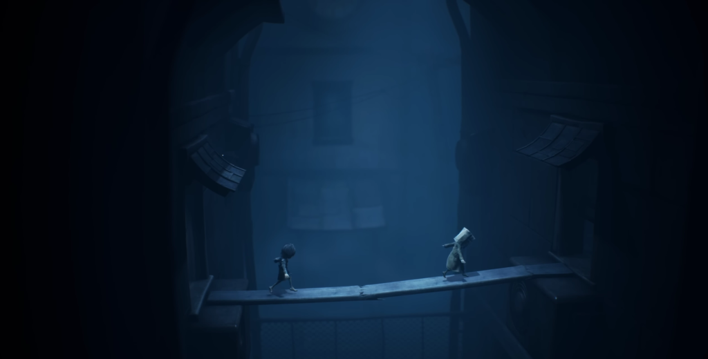 Шестая и Моно идут по мосту, Little Nightmares II