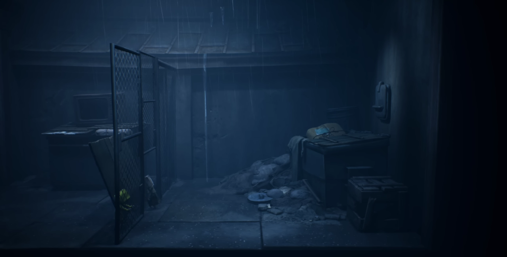 Шестая из Little Nightmares прячется за решеткой в комнате