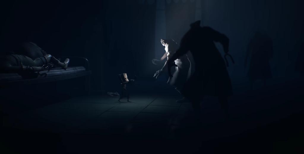 Шестой из Little Nightmares убегает от повара на кухне