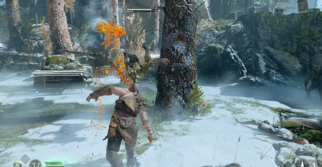 Swede weapon upgrade menu with red chainsaw weapon