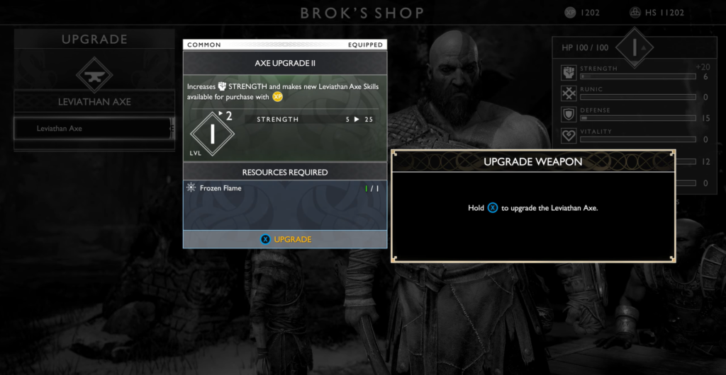 Player aims at flying robot in dark corridor