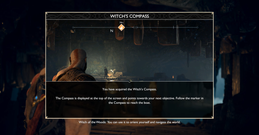 Cowboy riding horse through sunlit forest trail