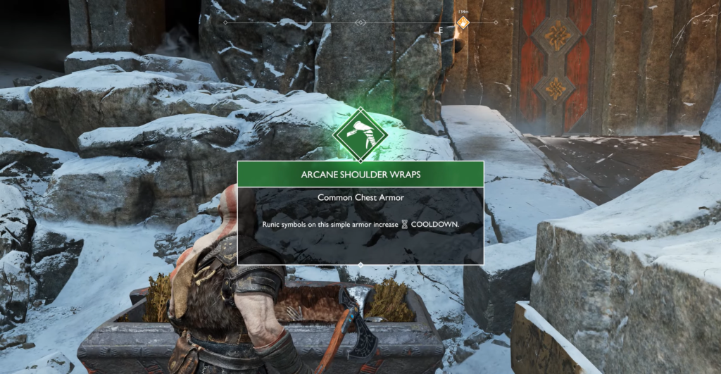 Viking warriors fighting on wooden bridge near burning town