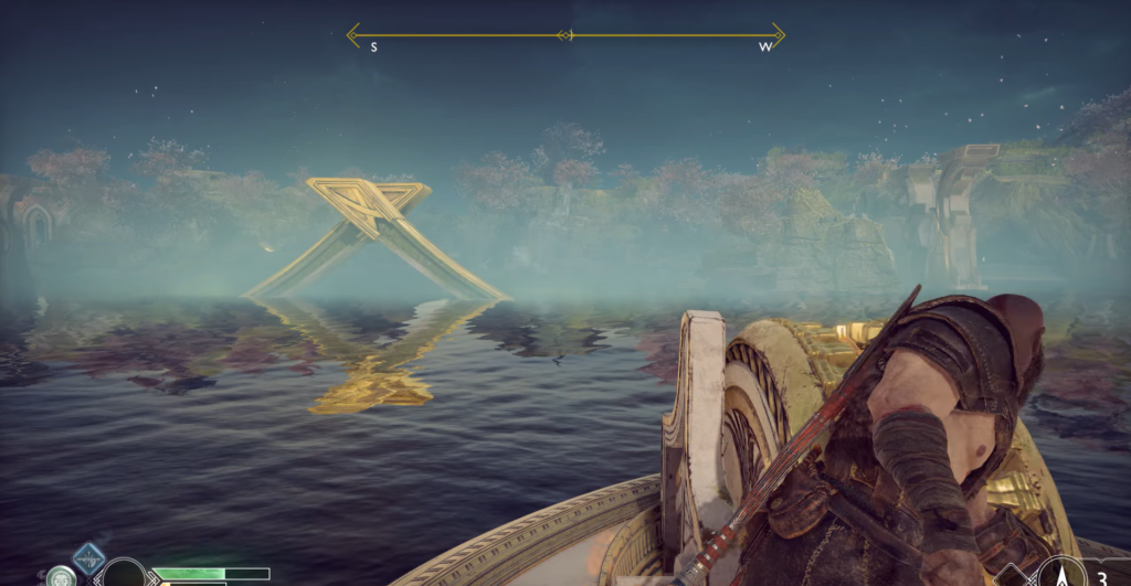 First-person view aiming at open cabinet in room