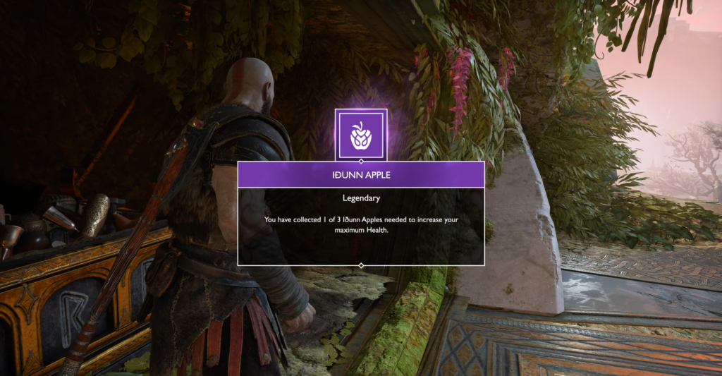 Кратос получает Idunn Apple в God of War