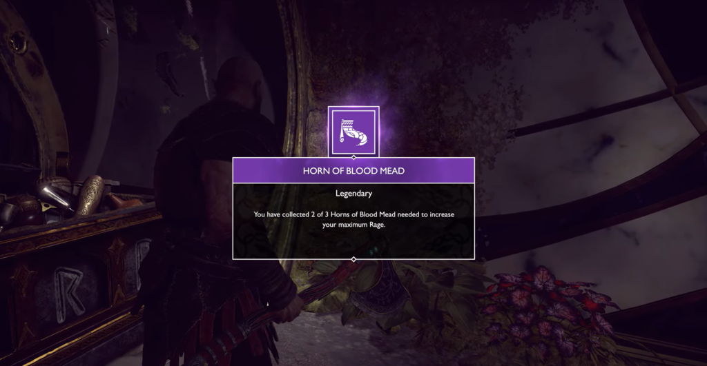 Кратос получает Horn of Blood Mead в God of War