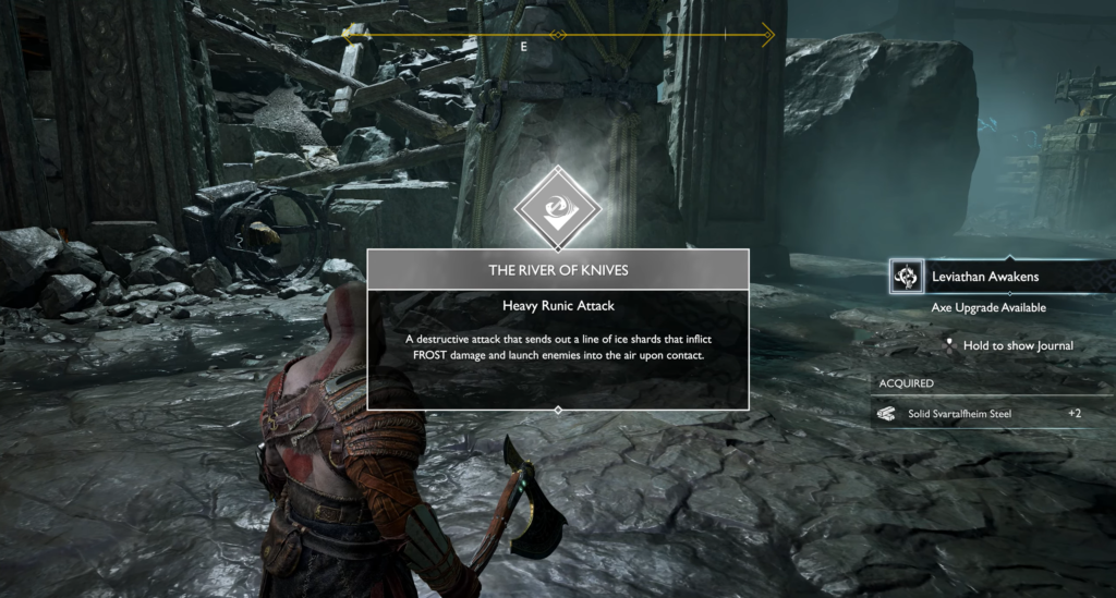 Кратос получает «The River of Knives» в God of War