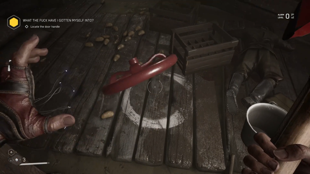Spider-like robot stands near lighthouse under cloudy sky