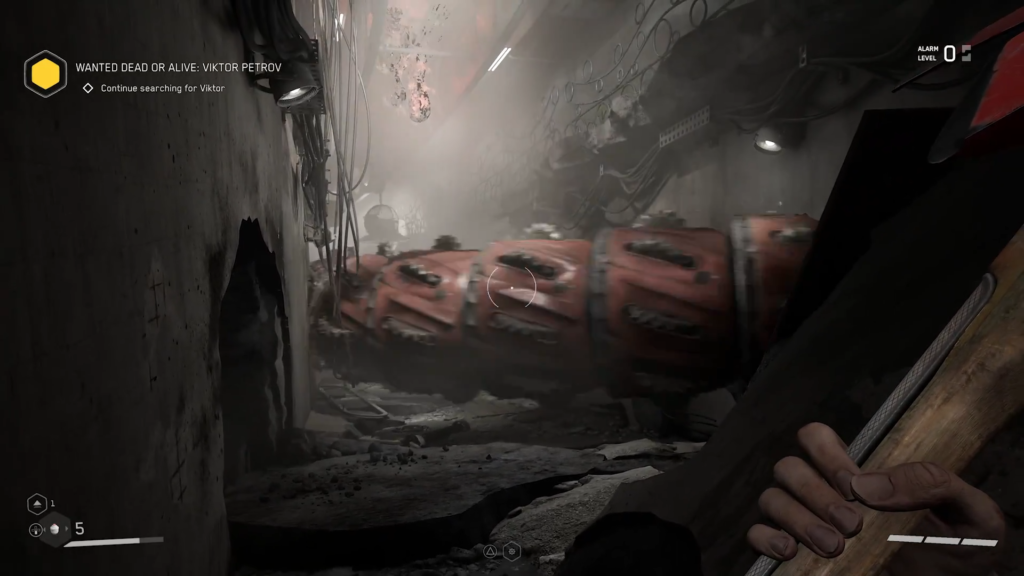 Girl in yellow dress looks up in forest