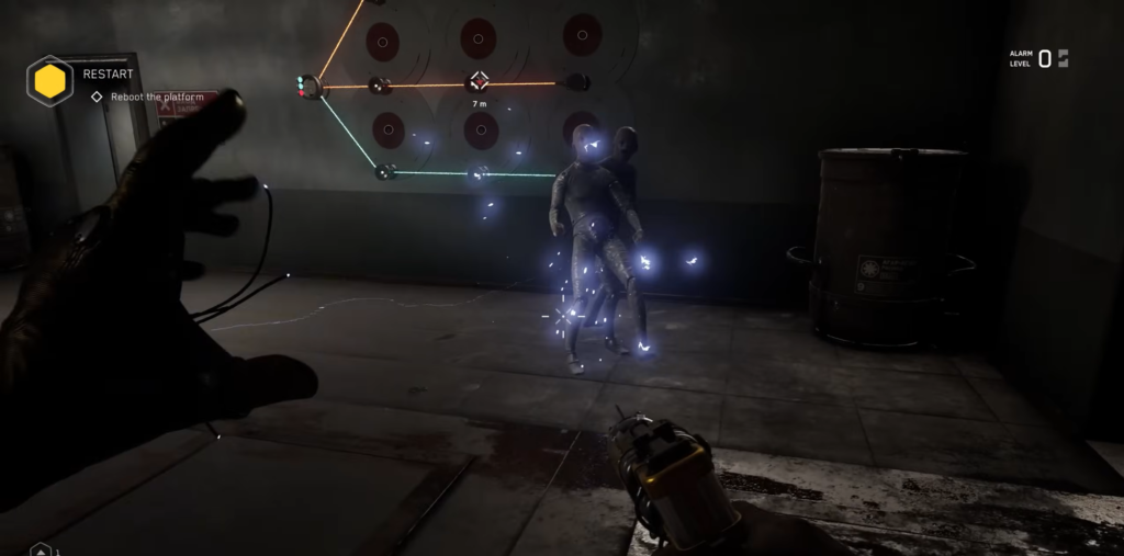 UFOs hovering over burning forest at night