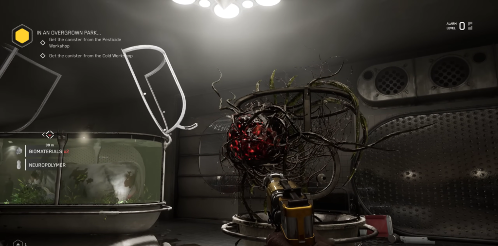 Game map showing Private Lab and Reception layout