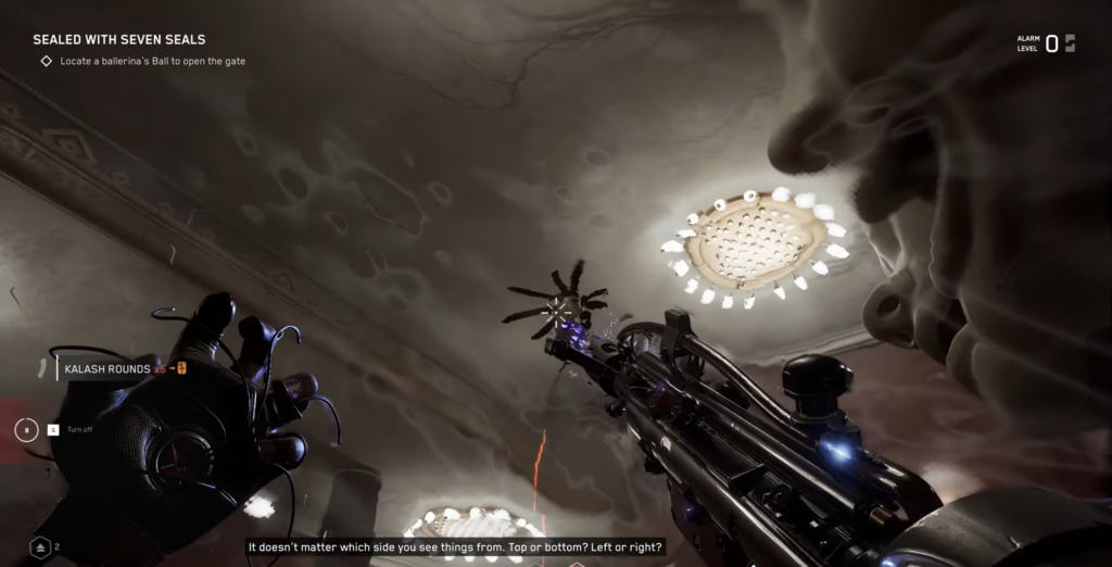 Rocket launcher displayed on dark background