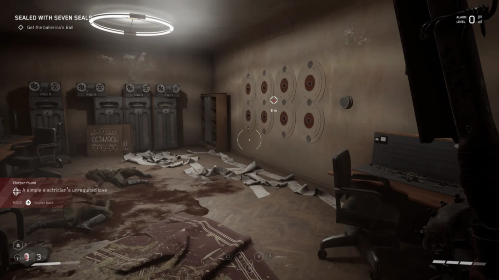 Tactical helmet and gas mask on black background