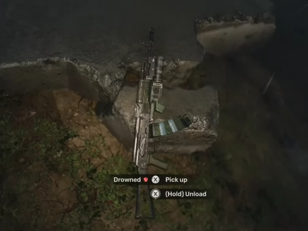 Подбор винтовки у воды в игре