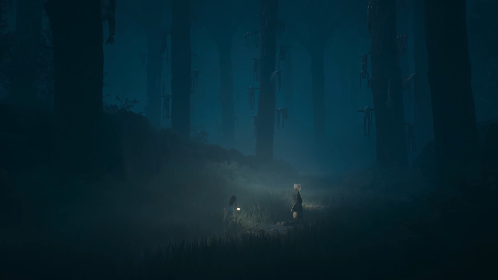 Шестая и Моно идут лесом