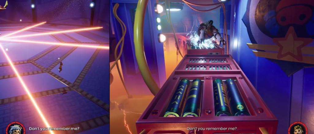 Мэй и Коди бегут по платформам в It Takes Two