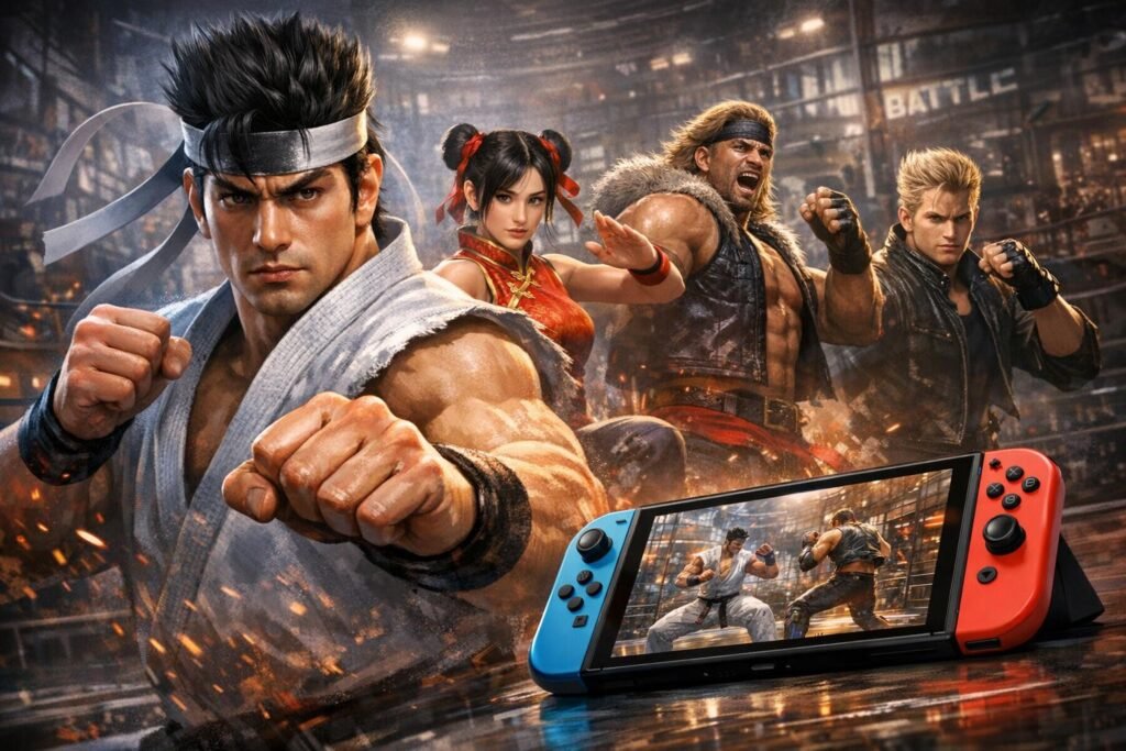 Кадзуя Мисима и бойцы Tekken сражаются на арене