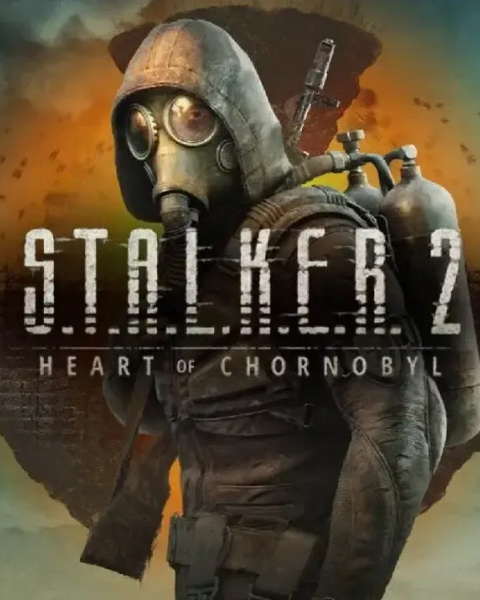 Сталкер в противогазе стоит на фоне заката, S.T.A.L.K.E.R. 2