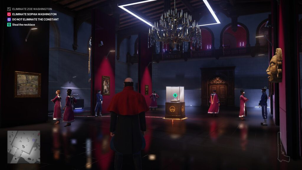 Агент 47 из Hitman стоит в музее