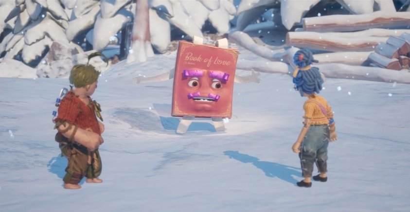 Коди и Мэй из It Takes Two стоят в снегу