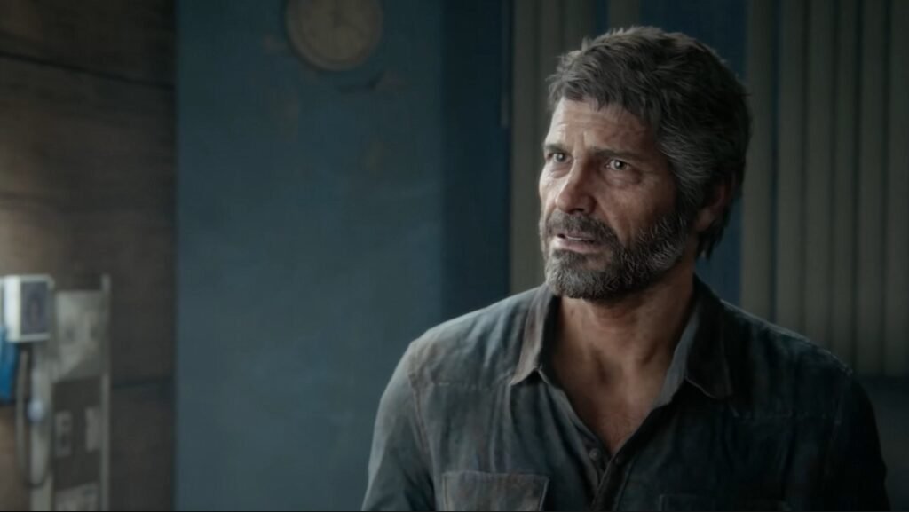 Джоэл из The Last of Us смотрит в комнате